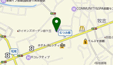 沖縄銀行壷屋支店の地図画像