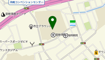 沖縄県立宜野湾高校の地図画像