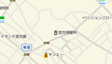 沖縄市立沖縄東中学校の地図画像