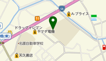 名護市立大宮中学校の地図画像