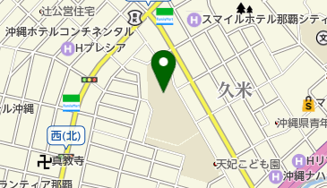 那覇市立上山中学校の地図画像