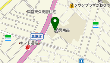私立興南中学校の地図画像