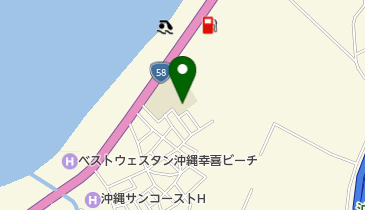 名護市立瀬喜田小学校の地図画像