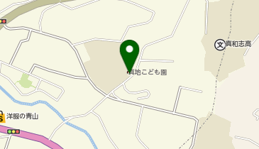 真地こども園の地図画像