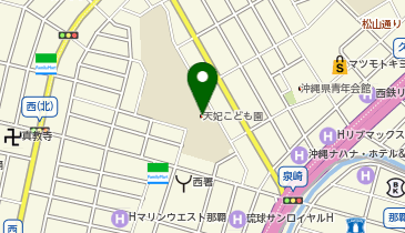 那覇市立天妃こども園の地図画像