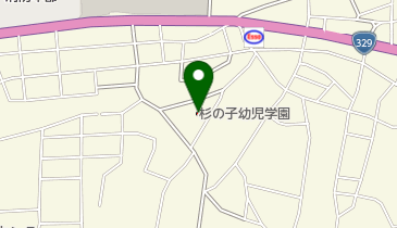 杉の子幼児学園の地図画像