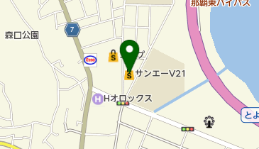 サンエーV21食品館きょうはら店の地図画像