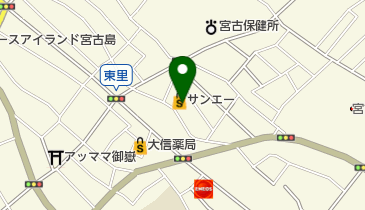 サンエーショッピングタウン宮古食品館の地図画像