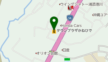 タウンプラザかねひで牧港58市場の地図画像