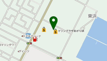 マリンプラザかねひで東浜市場の地図画像