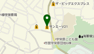 サンエーV21食品館うえばる団地店の地図画像