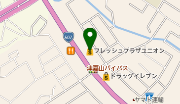 フレッシュプラザユニオン津嘉山店の地図画像