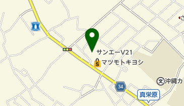 サンエーV21まえはら食品館の地図画像