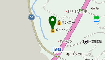 メイクマン浦添本店の地図画像