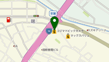コジマドラッグ那覇店の地図画像