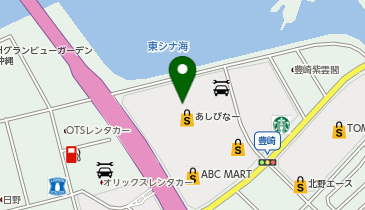 ミキハウス沖縄アウトレットモール・あしびなー店の地図画像