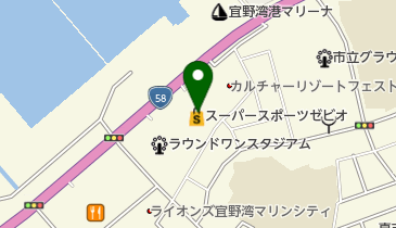ヴィクトリアゴルフ宜野湾店の地図画像