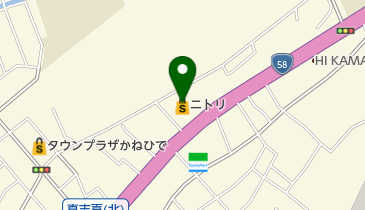 ニトリ宜野湾店の地図画像