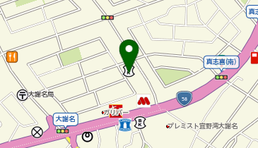 auショップ大謝名の地図画像