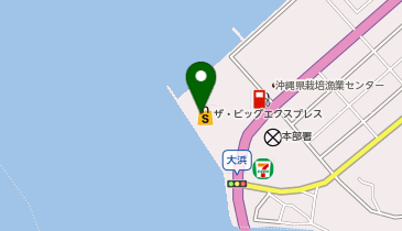 auショップビッグもとぶの地図画像