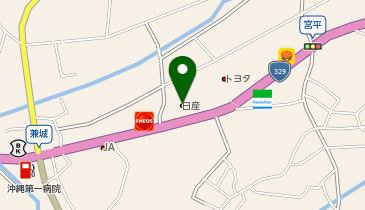琉球日産南風原店の地図画像