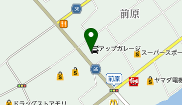 マツダオートザム中部の地図画像