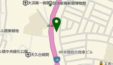 フォルクスワーゲン沖縄中央の地図画像