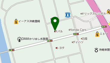 沖縄スバル豊崎店の地図画像