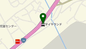 タイヤランド沖縄の地図画像
