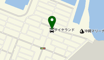タイヤランド泡瀬」(沖縄市-その他自動車用品-〒904-2172)の地図