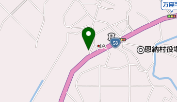 ペンションレーブ万座の地図画像