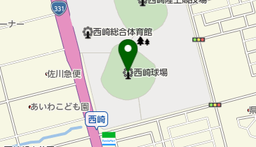 糸満市西崎球場の地図画像