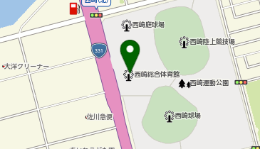 糸満市西崎総合体育館の地図画像