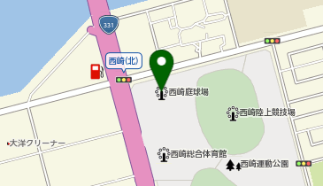 糸満市西崎庭球場の地図画像