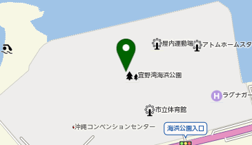 宜野湾海浜公園多目的広場の地図画像