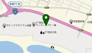 Enagicスタジアム名護の地図画像