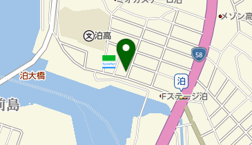 ダイビングショップイナナの地図画像