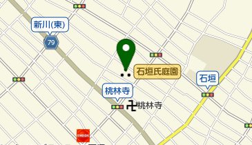 石垣氏庭園の地図画像