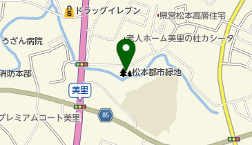 松本都市緑地の地図画像