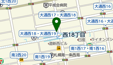 株式会社エネサンス北海道 総務部の地図画像