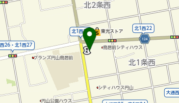 一久大福堂円山店の地図画像