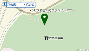 北海道神宮写真室の地図画像