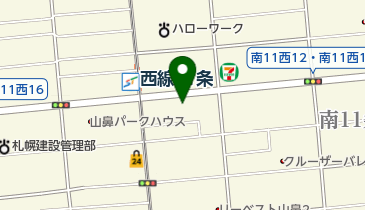 山鼻動物病院の地図画像