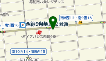 ライオンズマンションLM旭山公園通管理員室の地図画像