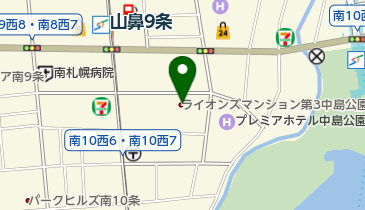 ライオンズマンションLM第3中島公園管理員事務室の地図画像