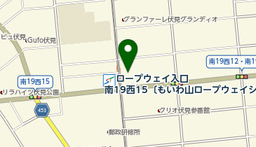 美容室綿久楽の地図画像