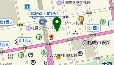 セコム損害保険株式会社北海道支店の地図画像