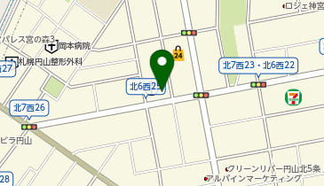 ナポリの窯円山店の地図画像
