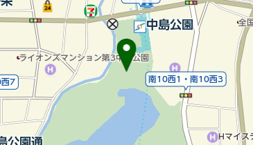 札幌市役所 子ども未来局 子ども育成部 中島児童会館の地図画像