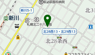 新川整骨院の地図画像